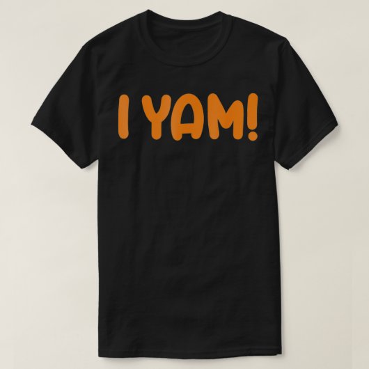 Mijn zoete aardappel I Yam stelt paren Thanksgivin T-shirt (Design voorkant)