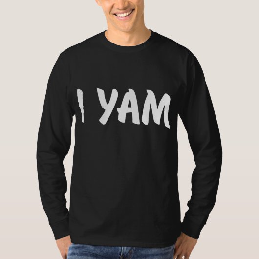Mijn zoete aardappel I Yam stelt paren Thanksgivin T-shirt (Voorkant)