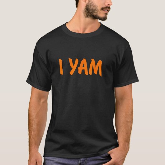 Mijn zoete aardappel I Yam stelt paren Thanksgivin T-shirt (Voorkant)