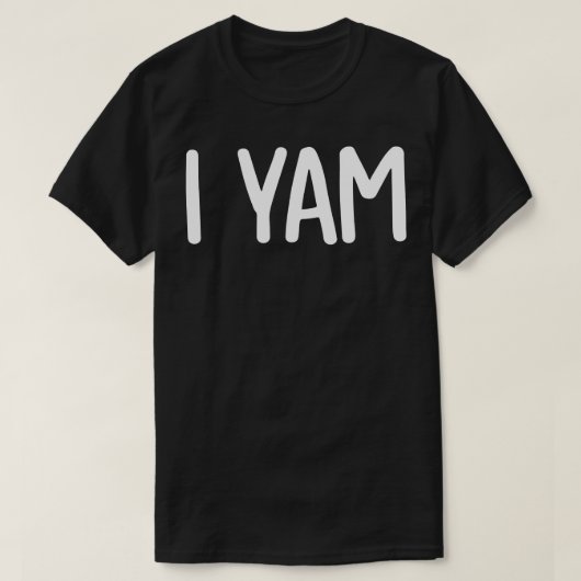 Mijn zoete aardappel I Yam T-shirt (Design voorkant)