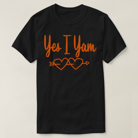 Mijn zoete aardappel ja ik ben t-shirt (Design voorkant)