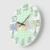 Mijn zoete Baby Nursery Wall klok (Hoek)