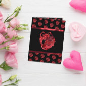 Mijn zoete Heart Red Shiny Folders Hartelijk dank Bedankkaart