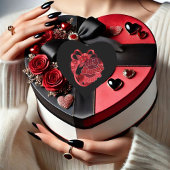 Mijn zoete Heart Red Shiny Valentijn Heart Sticker