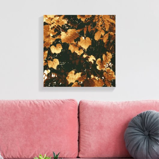 Mijn zoete herfst lekt canvas afdruk (Insitu (Woonkamer))
