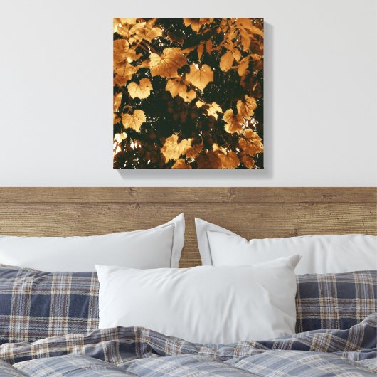 Mijn zoete herfst lekt canvas afdruk (Insitu (Slaapkamer))