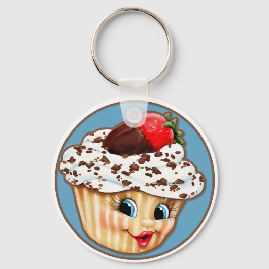 Mijn zoete kleine cupcake sleutelhanger (Voorkant)