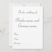 Mijn zoete konijn liefde wraak trouw uitnodiging (Achterkant)