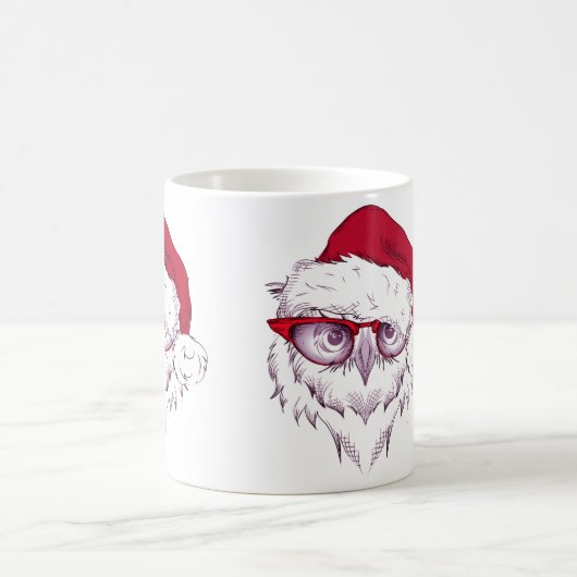 Mijn zoete uil, vrolijk kerstfeest magische mok (Center)