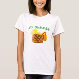 MIJN ZOMER – Ananas Sap Tropische Zomer Vibe T-shirt