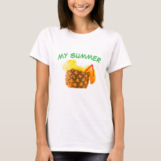 MIJN ZOMER – Ananas Sap Tropische Zomer Vibe  T-shirt