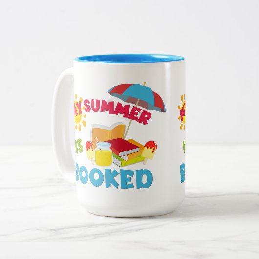 Mijn zomer is een Mok met tweetone koffie. (Voorkant links)