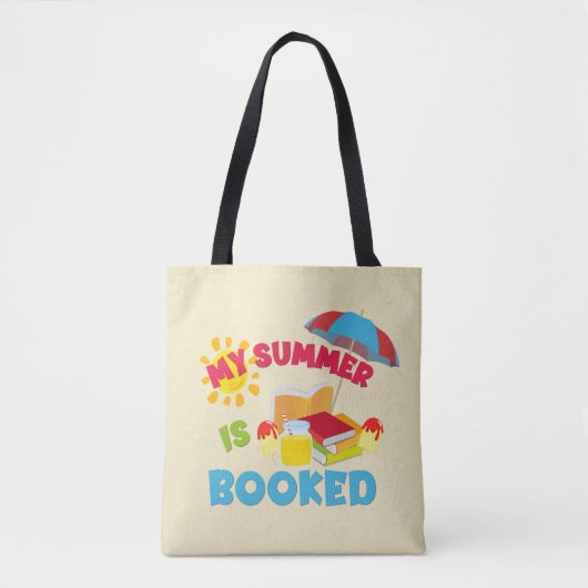 Mijn zomer is geboekt Canvas tas (Voorkant)