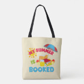 Mijn zomer is geboekt Canvas tas (Achterkant)