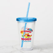 Mijn zomer is geboekt met Dustin Stevens Acryl Drinkbeker (Achterkant)