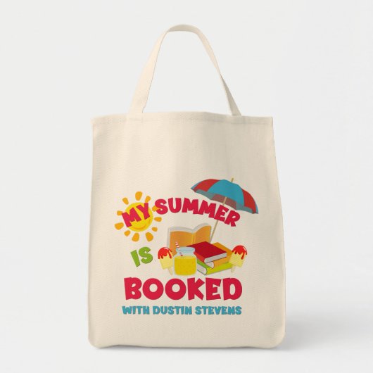 Mijn zomer is geboekt met Dustin Stevens Tote Bag (Voorkant)