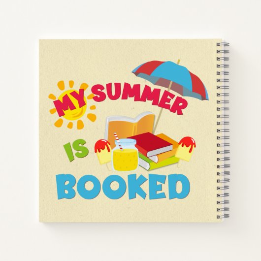 Mijn zomer is geboekt Notitieboek (Achterkant)