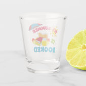 Mijn zomer is geboekt shot glas (Achterkant)