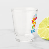 Mijn zomer is geboekt shot glas (Links)