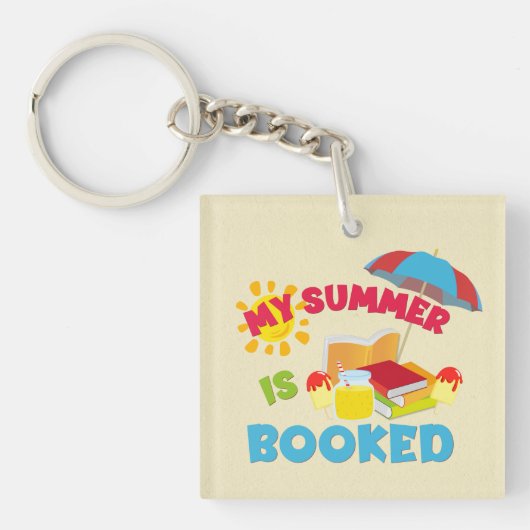 Mijn zomer is geboekt sleutelhanger (Voorkant)