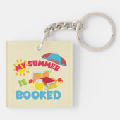Mijn zomer is geboekt sleutelhanger (Achterkant)