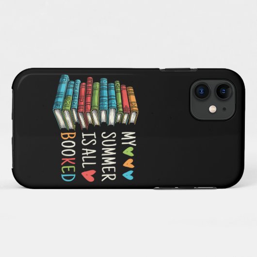 Mijn zomer is helemaal geboekt boek lezen grappig  Case-Mate iPhone case (Achterkant (horizontaal))