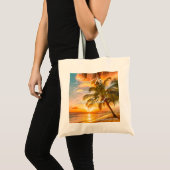 Mijn zomer op de Canvas tas van Catica (Voorkant (product))