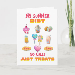 Mijn zomerdieet Geen oproepen alleen lekkers Kaart