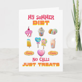 Mijn zomerdieet Geen oproepen alleen lekkers Kaart