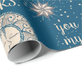 Mijn zon, maan en sterren cadeaupapier (Rol Hoek)