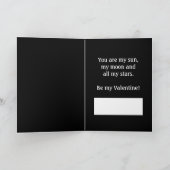 Mijn Zon, Mijn Maan en Al Mijn Sterren Valentijn K Kaart (Binnen)