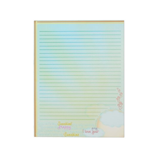 Mijn zon notitieblok (Linkerzijde)