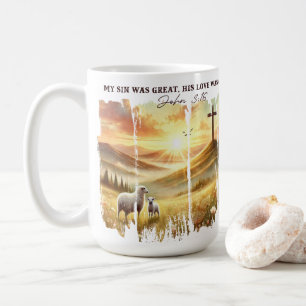Mijn zonde was geweldig. Zijn liefde was groter Bi Koffiemok