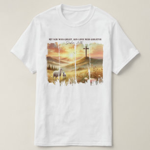 Mijn zonde was geweldig. Zijn liefde was groter Bi T-shirt