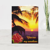 Mijn zonneschijn Kaart (Voorkant)