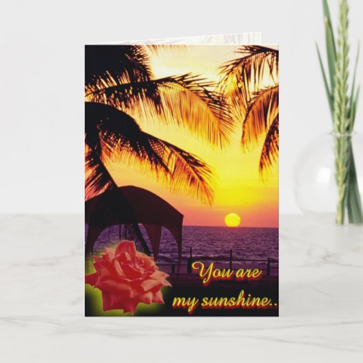 Mijn zonneschijn Kaart (Voorkant)