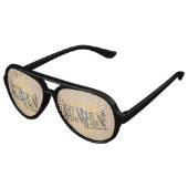 Mijn zonneschijn op Burlap Aviator Zonnebril (Gekanteld)