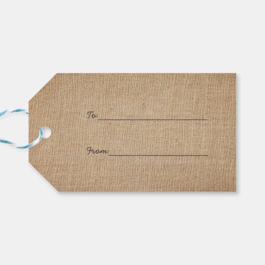 Mijn zonneschijn op Burlap Cadeaulabel (Achterkant Horizontaal)