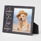 Mijn Zonneschijn Persoonlijke Foto Hond Liefhebber Fotoplaat (Zijkant)