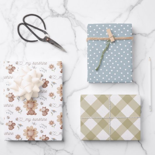 Mijn zonneschijnenvullingpapierlade 3 inpakpapier vel (Voorkant)