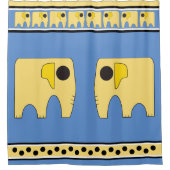 Mijn zonnige gele olifanten douchegordijn (Voorkant)