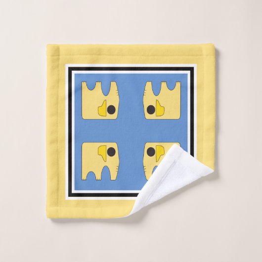 Mijn zonnige olifant - gepersonaliseerd bad handdoek (Wasdoekje)