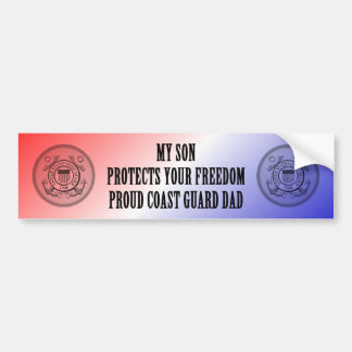 Mijn zoon beschermt jouw vrijheid (Kustwacht vader Bumpersticker
