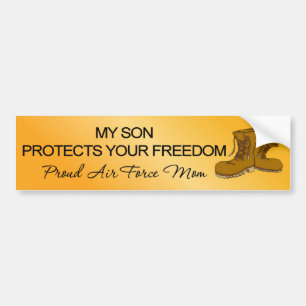 Mijn zoon beschermt uw vrijheid bumpersticker