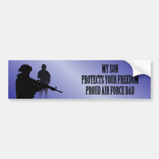 Mijn zoon beschermt uw vrijheid (vader van de luch bumpersticker