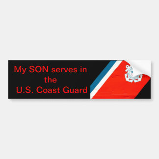 mijn zoon dient de USCG Bumpersticker