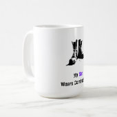 Mijn zoon draagt gevechtsboeken koffiemok (Voorkant links)