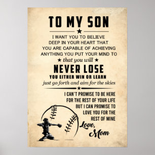 Mijn zoon gelooft diep in je hart poster