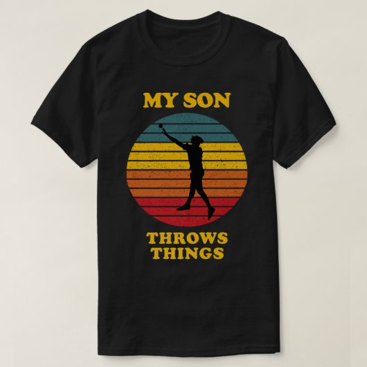 Mijn zoon gooit met het volgen van ouders die een t-shirt (Design voorkant)