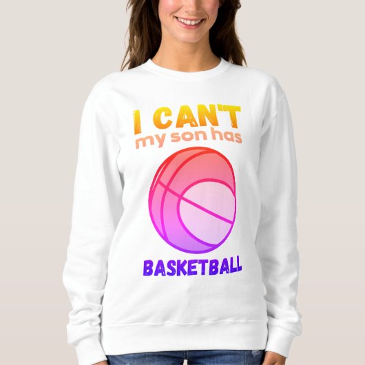 Mijn zoon heeft geen basketbal. trui (Voorkant)
